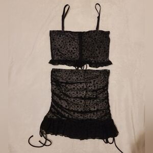 Current Mood Dolls Kill Star Two-Piece Skirt set - medium